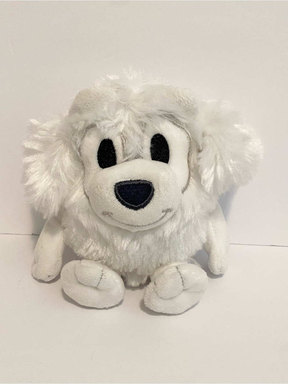 Bluey Friends Lila Plush Stuffed Animal Toy 6" White Poodle Dog Puppy Small